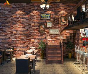 Rouleau de Papier Peint en Pvc 3D, vente en gros, décoration de maison, pierre de brique pour murs, peinture Hd - Product Image 4