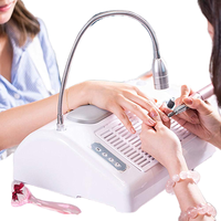 Machine à ongles multifonctionnelle 5 en 1 : perceuse électrique, polisseuse, lampe UV LED, séchoir à gel et dépoussiéreur d'ongles, en plastique, pour salon