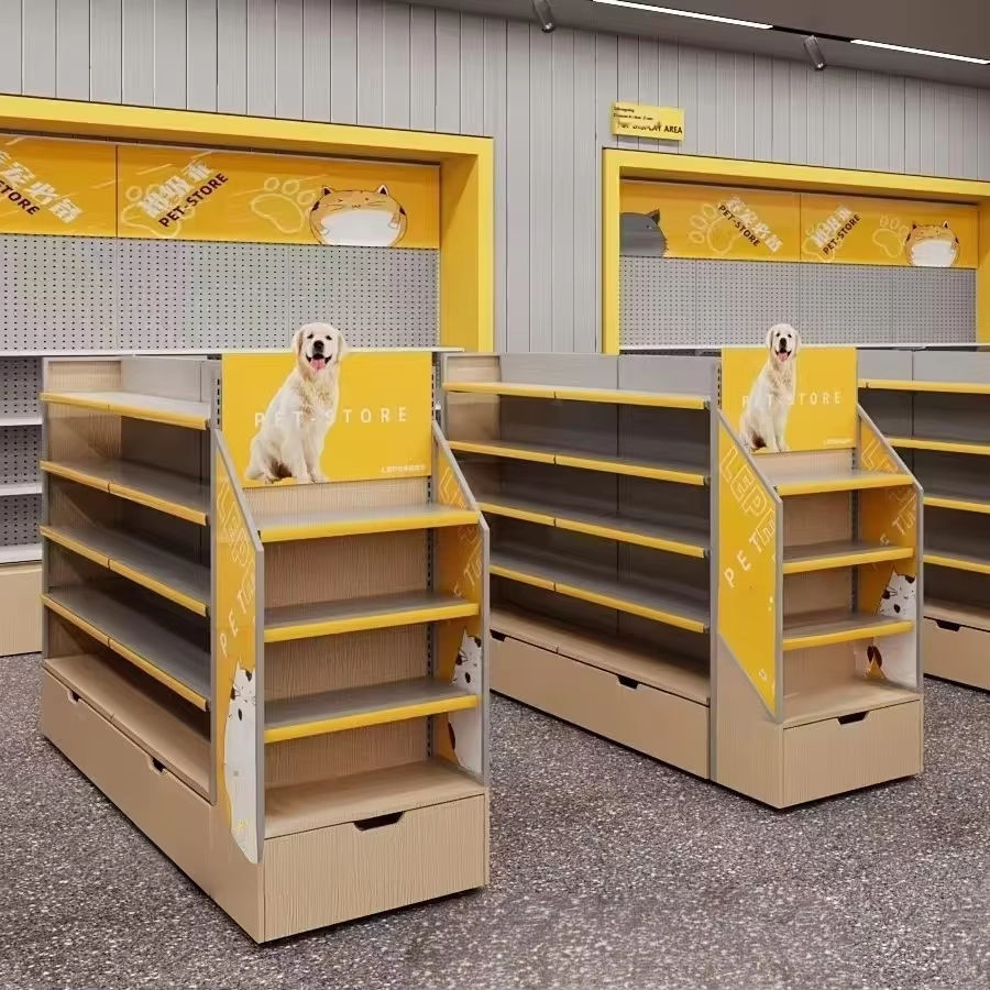Estantes de exhibición para comida para perros: soluciones