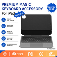 Étui clavier rétroéclairé Magic Keyboard à connexion directe Pogo Pin avec protection intégrale pour iPad Pro 11 4e génération 2022 iPad Air 5 10.9