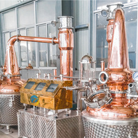 Alambic en cuivre pas cher ZJ 300l 150l, alambic à double pot, alambic à whisky single malt, équipement de distillation de brandy