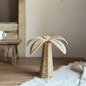Hand-woven Paper Rope Palm <b>Tree</b> Art Deco Ornament for <b>Tabletop</b> Home Decor - Product Image 4
