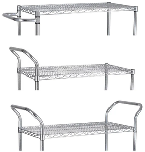 SUS304 Hochleistungs-rostfreier Edelstahl-verstellbarer Draht regal Stehender Typ für die Lagerung von Küchen garagen - Product Image 4