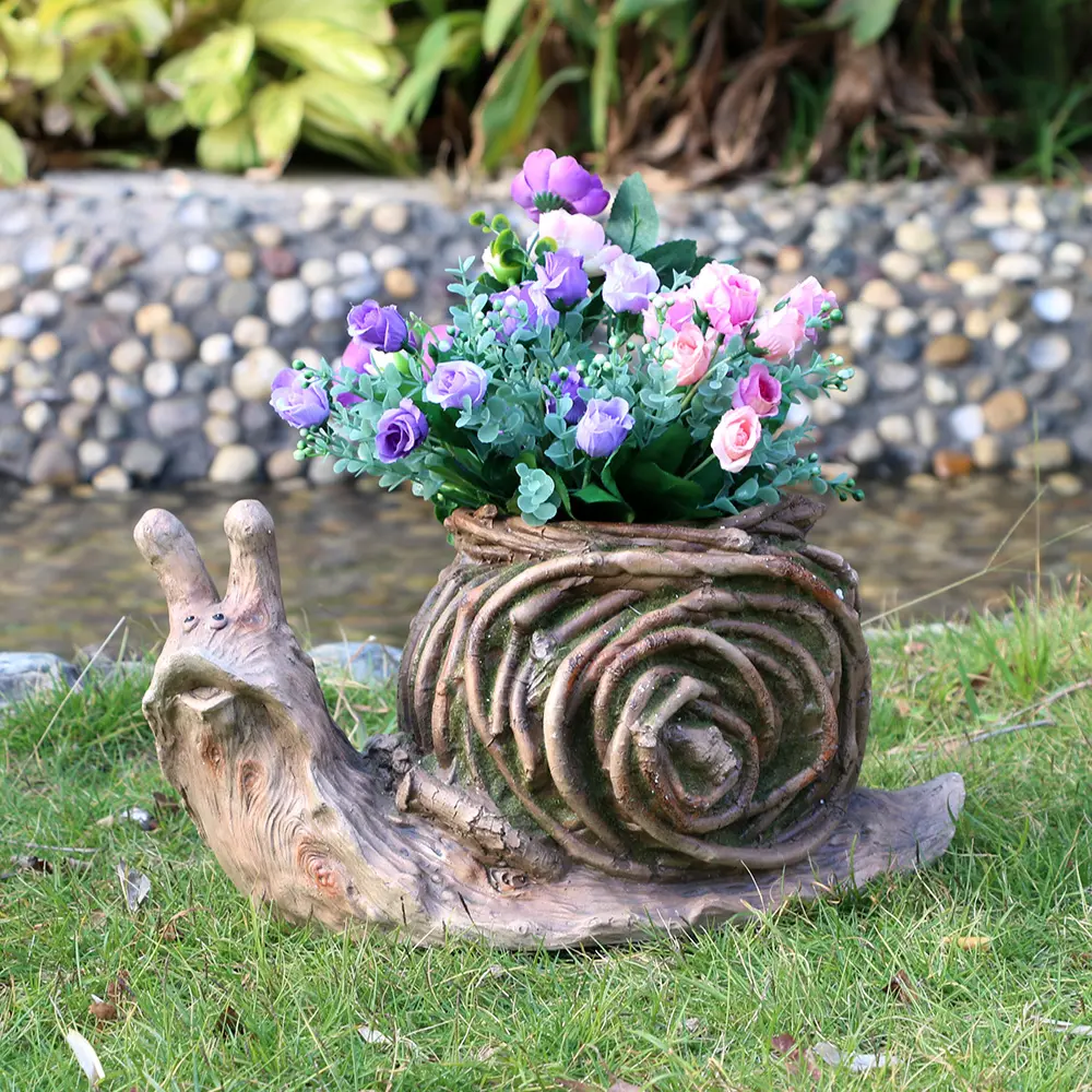 Nuovo Arredamento Da Giardino E Balcone Lumaca Animale a Forma di Vasi di Fiori Per La Vendita