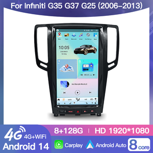 หน้าจอแอนดรอยด์ 15 ขนาด 13.8 นิ้ว รองรับ Carplay สำหรับรถยนต์อินฟินิตี้ G25 G35 G37 Q60 ปี 2007-2013 เครื่องเล่นวิทยุติดรถยนต์ สเตอริโอ วิดีโอ มัลติมีเดีย พร้อมระบบนำทาง GPS - Product Image 2