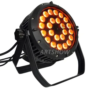 Par led spot cob hmi par 24 pcs rgbwa + uv 6in1led 专业照明户外 24*18 watt 6in1 六色防水 led 变焦 par