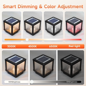 Nuovo cortile esterno giardino illuminazione per esterni per uso domestico IP65 <span class=keywords><strong>solare</strong></span> <span class=keywords><strong>LED</strong></span> Post pilastro lampada/luci solari da giardino - Product Image 4