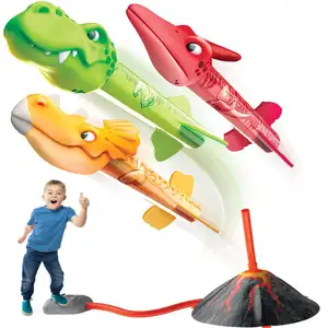 2024 발사기에 새로운 아기 부모 단계 비행 공룡 로켓 로켓 야외 어린이 장난감
