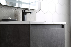 Lavabo en céramique d'évier de lavage de <span class=keywords><strong>main</strong></span> de bord mince moyen d'articles sanitaires pour la salle de bains - Product Image 6
