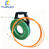 YILI 30M Tire-câble rapide, fil d'acier flexible avec poignée ergonomique pour l'installation électrique murale
