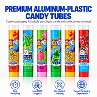 Tabung Aluminium Plastik untuk Selai dengan Tutup Ulir, Kemasan Food Grade 12.7-35mm, Wadah Custom Cetak UV