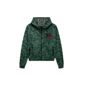 Chaqueta con Capucha de Camuflaje Verde Pixel, Ligera, Transpirable, Resistente al Viento e Impermeable, para Uso en Exteriores - Product Image 1