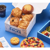 Biodégradable Rectangulaire Empilable Contenants alimentaires Traiteur Dessert Emballage Boîte à pâtisserie