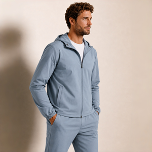 Tuta da <span class=keywords><strong>Uomo</strong></span> con Giacca Antivento Tecnica e Pantaloni Tecnici, Set Sportivo Leggero e Traspirante, Personalizzabile con Logo - Product Image 3