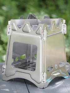 Juego de Utensilios de Cocina para Acampar al Aire Libre, Horno de Leña Portátil, Quemador de Titanio y Acero Inoxidable, Estufa de Leña Plegable Compacta - Product Image 5