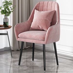 Chaise de salle à manger style crème ; <span class=keywords><strong>Fauteuil</strong></span> en métal de conception italienne ; Chaise Tim ; Chaise de bureau à domicile de style <span class=keywords><strong>scandinave</strong></span> - Product Image 2