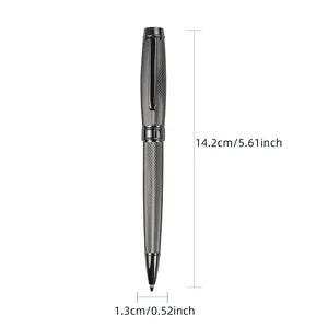 Outil multifonctionnel Stylo à bille Métal Publicité Gravure Executive Personnalisé Argent Noir Stylo Luxe Mini Stylo Noir