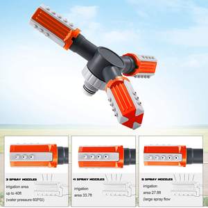 Sistema de Riego Automático con Engranaje de 360 Grados, <span class=keywords><strong>Aspersor</strong></span> Giratorio de 3 Vías para Jardín y Césped - Product Image 5