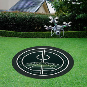 Drone Landing Pad Crystal Velvet <b>Round</b> Non Slip Mat For Outdoor Use - Product Image 4