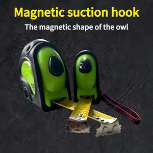 Ruban à mesurer professionnel de 25 pieds (7,62 m) et 19 pieds (5,79 m), résistant à l'usure, en TPR et ABS, avec mesure en pouces et en mètres, ruban à mesurer en nylon, ruban à mesurer laser - Product Image 6