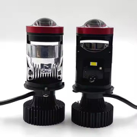 Feux de voiture LED BRAD Y7D à double lentille H4, phares de voiture à haute luminosité pour feux de croisement et de route, type Fisheye
