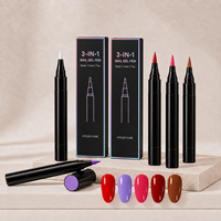 Stylo gel 1 étape personnalisé avec étiquette privée en option, pointe en mousse souple, vernis à ongles en gel 1 étape pour manucure DIY, logo OEM disponible