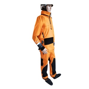Waterfun 3 couches respirant imperméable <span class=keywords><strong>combinaison</strong></span> de <span class=keywords><strong>plongée</strong></span> couleur orange avec fermeture éclair arrière recherche d'eau <span class=keywords><strong>combinaison</strong></span> de sauvetage aquatique - Product Image 2
