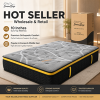 Matelas pliant pour hôtel et usage domestique, taille King et Queen, emballé en boîte, ressorts ensachés, mousse à mémoire de forme, orthopédique, compressé