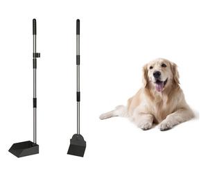 Ayarlanabilir uzun saplı Metal tepsi tırmık Spade Scoop Scoop Pet atık kaldırma köpekler Pooper Scooper - Product Image 3