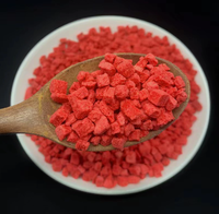Gedroogde aardbeienjamblokjes, natuurlijke fruitsmaak, aangepaste verpakking, groothandelsprijs voor bakkerij, desserttopping