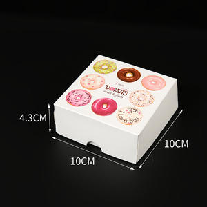 Anpassbare Lebensmittelgeeignete Einweg-Verpackungsbox für Kekse, Kuchen, Gebäck, Donuts und Macarons mit Offsetdruck - Product Image 6