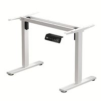 Bureau de direction moderne et simple, réglable en hauteur électriquement, à double moteur, ergonomique, pour position assise-debout, avec fonction de levage