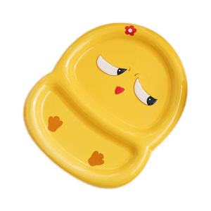 Tigela de Arroz Cerâmica Divertida e Fofa para Crianças, Tigela de Sopa, Prato de Jantar, Caneca, Prato com Divisória e Design Simples - Product Image 5