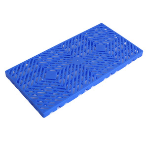Huaxinda Moisture Proof <b>Mat</b> Plastic <b>Interlocking</b> <b>Floor</b> Tray Thickened Warehouse Pet Use Blue 40x60cm - Product Image 1