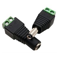 Adaptateur de prise d'alimentation CC mâle-femelle pour bandes LED DC12V-24V, vente en gros