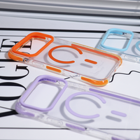 Coque de téléphone magnétique 2-en-1 en gros pour iPhone 18 Pro Max, pare-chocs coloré transparent antichoc pour iPhone 17 16 15 14 13 12 11