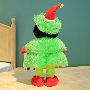 Giocattoli Natalizi Elettrici in Peluche, Albero di Natale che Canta e Balla, Ornamenti Elettrici con Registrazione per Feste - Product Image 2