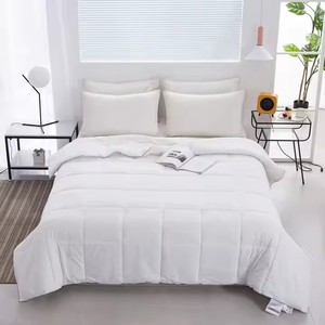 Giá Rẻ Khách Sạn Bộ Đồ Giường <span class=keywords><strong>Quilt</strong></span> Vịt Lông Duvet Cho Người Lớn Nhà Sử Dụng Có Thể Giặt Bông In Đồng Bằng Thiết Kế Có Sẵn Vua Đôi - Product Image 3