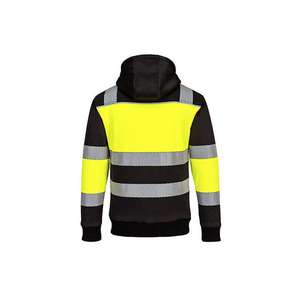 PORTWEST - PW377YBRXL PW3 Sweat à capuche d'hiver zippé Classe 1 Jaune/Noir-EAN 5036108391837 HI-VIS WORKWEAR - Product Image 2