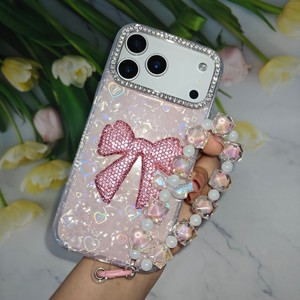 Funda <span class=keywords><strong>de</strong></span> Lujo para Teléfono Iphone 12 13 14 15 Pro Max con Diseño <span class=keywords><strong>de</strong></span> Mariposas y Lazos, Funda Naranja para Teléfono Móvil para Mujer, Compatible con 17 Pro Max - Product Image 6