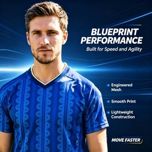 Zweedse voetbaltenue 2026 - Heren, korte mouwen, 100% polyester, sneldrogend & ademend - Product Image 2
