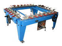 Presse d'impression sérigraphique semi-automatique à 6 stations avec cadre métallique, nouvelle imprimante sérigraphique pour l'impression sur t-shirts et vêtements