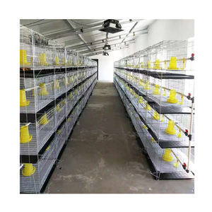 <span class=keywords><strong>Jaulas</strong></span> <span class=keywords><strong>para</strong></span> Pollos de 4 Niveles y 2 Puertas, Jaula <span class=keywords><strong>para</strong></span> Pollos de Engorde con Capacidad <span class=keywords><strong>para</strong></span> 96 Aves - Product Image 4