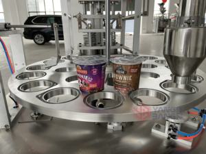 Machine rotative automatique de cachetage de remplissage de tasse de K de tasse de poudre de café YB-FBJ1 Machine de remplissage et de cachetage de <span class=keywords><strong>Capsule</strong></span> de café - Product Image 6