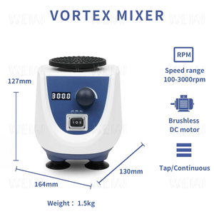 Agitatore Vortex Digitale Mini IKEME 3000rpm per Smalto, Microplacche, Tubi, Miscelazione, Preparazione Campioni PCR, ELISA, Immunoassay - Mixer Vortex da Laboratorio - Product Image 2