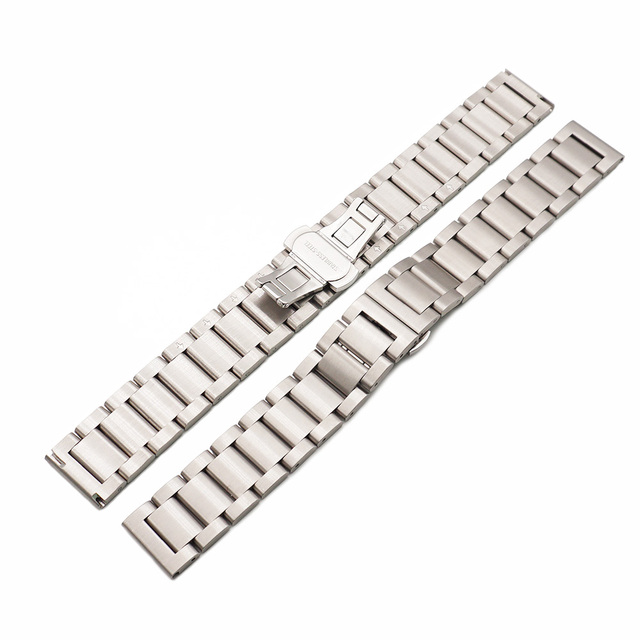 MZDTIMK 16/18/19/20/21/22/23/24mm CHARM Band Quick Release Butterfly Clasp Stainless Steel Watch Strap