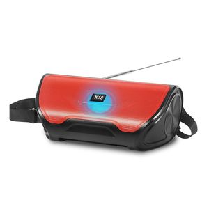 Nhà Máy Giá đèn pin Túi thiết kế stereo không dây BT loa 8 Watt xách tay Supper Bass Woofer loa hoạt động FM Đài phát thanh - Product Image 1