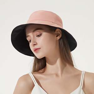 Women's <b>Summer</b> Outdoor Fisherman's Bucket <b>Hat</b> Wholesale Sun <b>Hat</b> Fishing Casual Ski Party Cycling Daily Ski Party Cycling Daily - Product Image 5