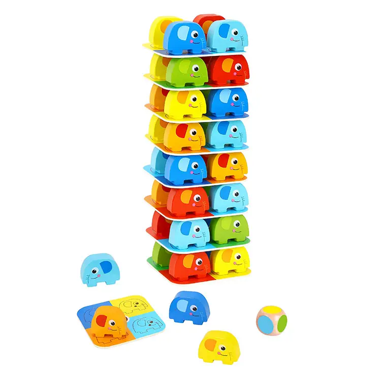 Hot Sale Holz Kinder Elefant Stapels piel