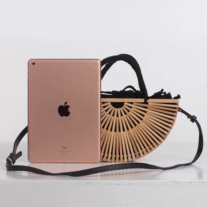 Sac à Bandoulière en Bambou avec Doublure en Tissu Poignée en <span class=keywords><strong>Coton</strong></span> <span class=keywords><strong>et</strong></span> Ceinture en Cuir <span class=keywords><strong>Coton</strong></span> PU Bambou - Product Image 2